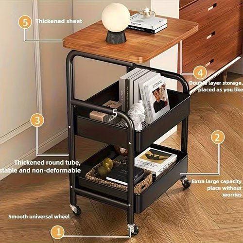 2-in-1 Trolley Table