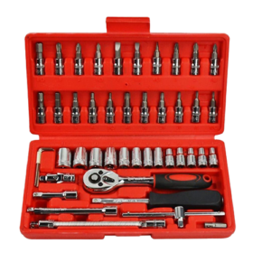 46 Pieces 1/4-Inch Socket Set
