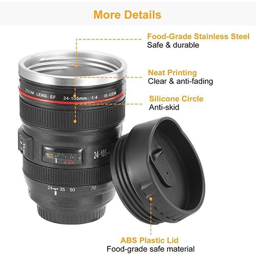 Camera Lens Thermo Flask