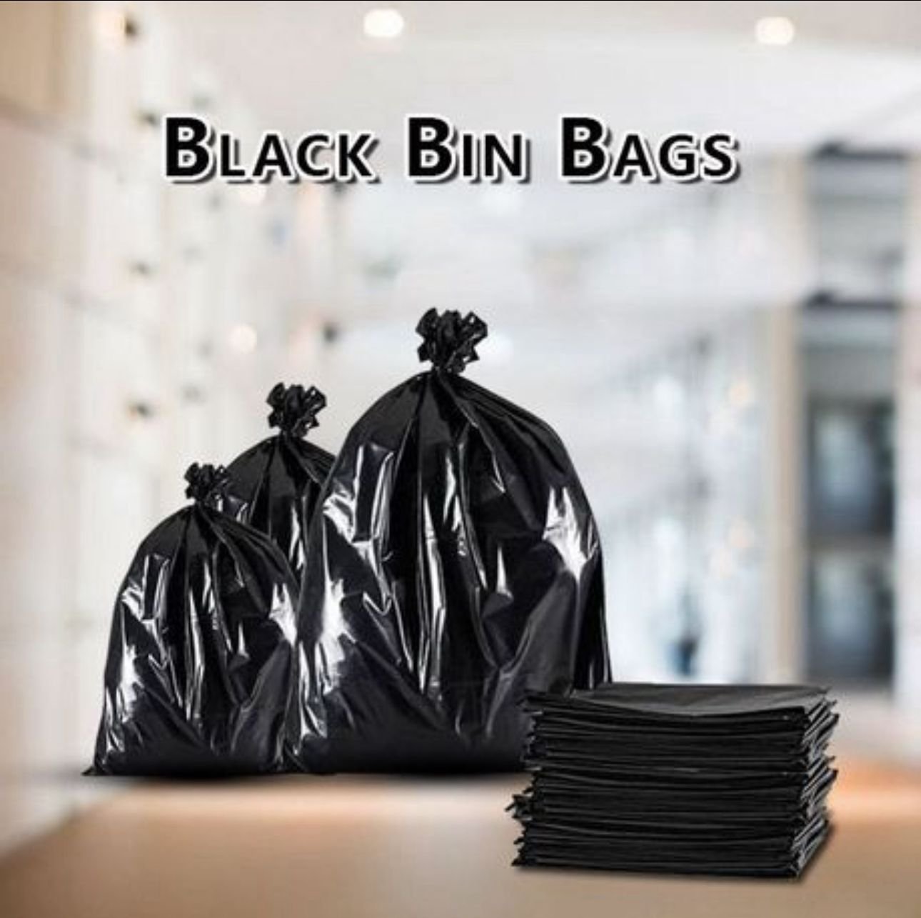 Refuse Bags Heavy Duty Black Bags