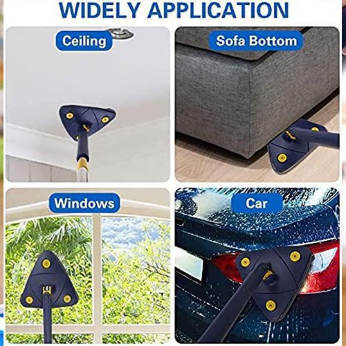 Triangular Auto-Squeeze Mop