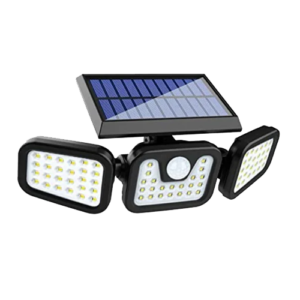 Triple-Head Solar Motion Sensor Floodlight